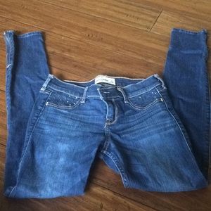 Abercrombie kids detailed skinny jeans